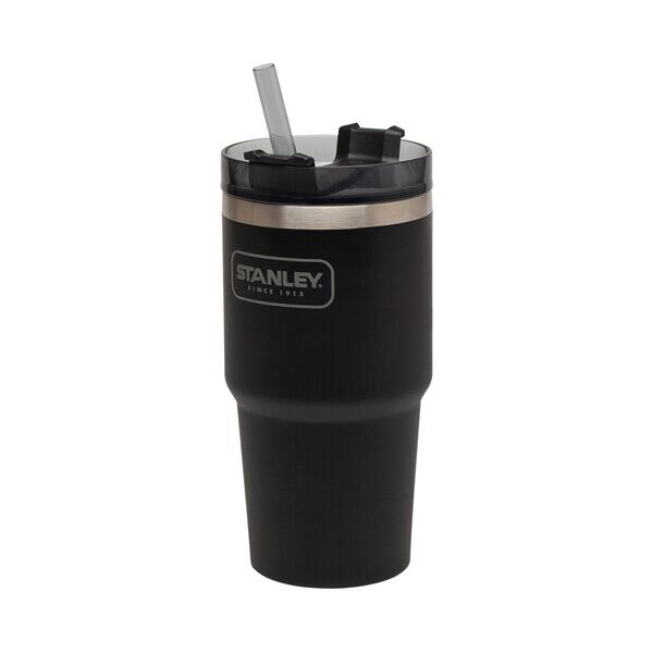 

Термокружка с соломинкой Stanley Quencher Matte 600 мл черная (10-02662-004)
