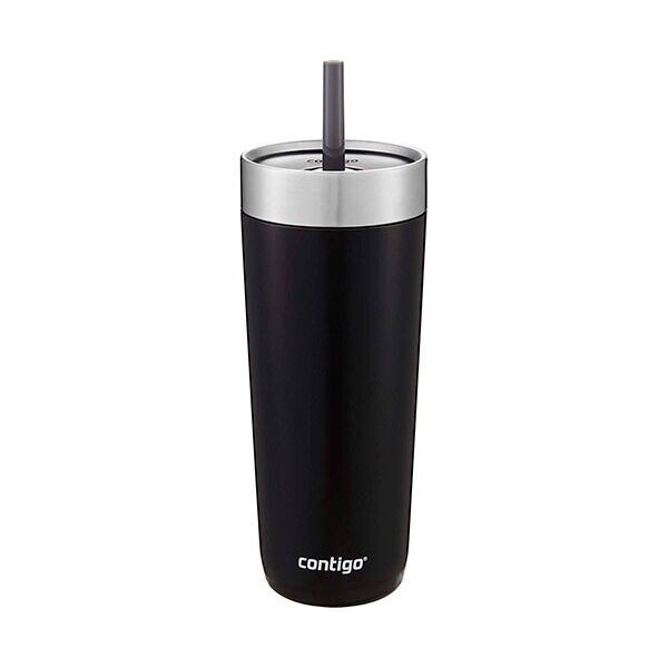 

Термостакан из нержавеющей стали герметичный с трубочкой Contigo Luxe Insulated Licorice (2063125) 532 мл