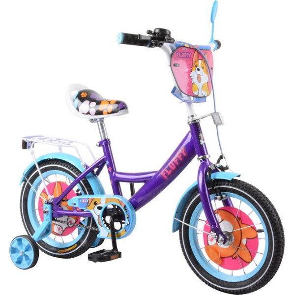 

Велосипед TILLY Fluffy 14 T-214213 purple + l.blue