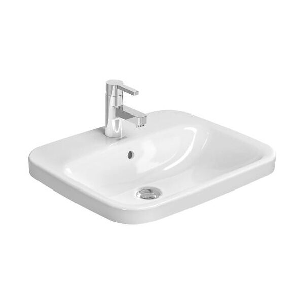 

Умывальник DURAVIT DURASTYLE 56x45,5 см, встраиваемый, с переливом, с 1м отв. под смеситель