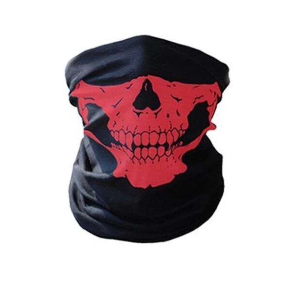 

Бафф маска с рисунком черепа (Челюсть), Унисекс Красный
