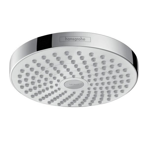 

Верхний душ Hansgrohe Croma Select S 180 2jet EcoSmart хром-белый