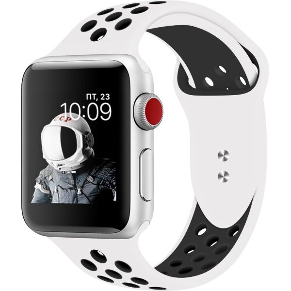 

Силиконовый ремешок Promate Oreo-38ML для Apple Watch 38-40 мм White/Black (oreo-38ml.white/black)
