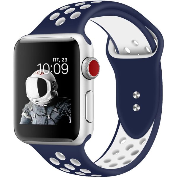 

Силиконовый ремешок Promate Oreo-38ML для Apple Watch 38-40 мм Blue/White (oreo-38ml.blue/white)