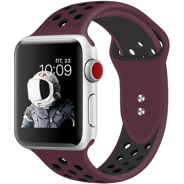 

Силиконовый ремешок Promate Oreo-38ML для Apple Watch 38-40 мм Maroon/Black (oreo-38ml.maroon/black)