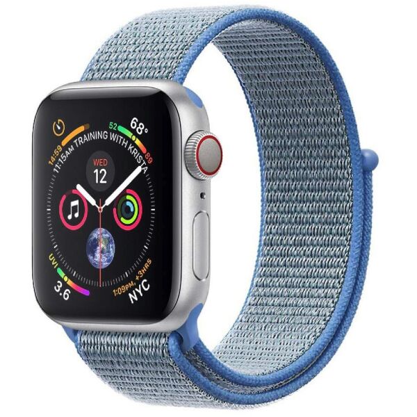 

Нейлоновый ремешок Promate Fibro-42 для Apple Watch 42-44 мм Blue (fibro-42.blue)