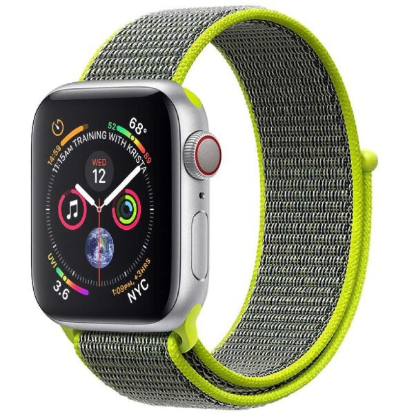 

Нейлоновый ремешок Promate Fibro-42 для Apple Watch 42-44 мм Green (fibro-42.green)