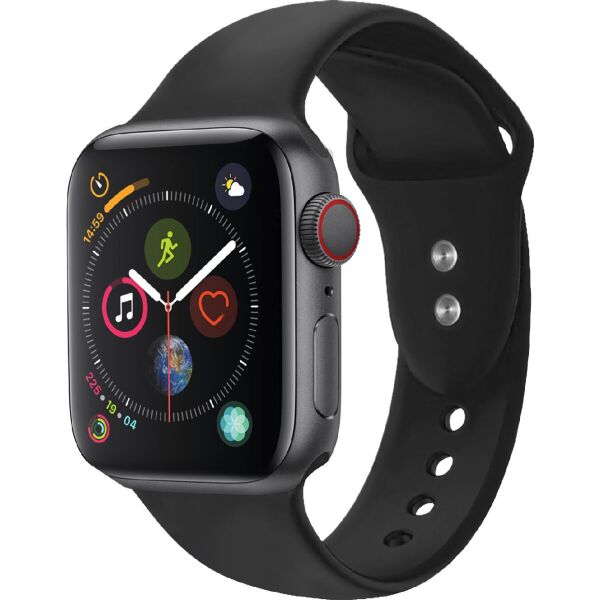 

Силиконовый ремешок Promate Oryx-42ML для Apple Watch 42-44 мм Black (oryx-42ml.black)