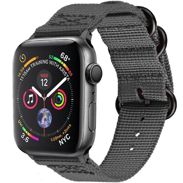 

Нейлоновый ремешок Promate Nylox-42 для Apple Watch 42-44 мм Grey (nylox-42.grey)