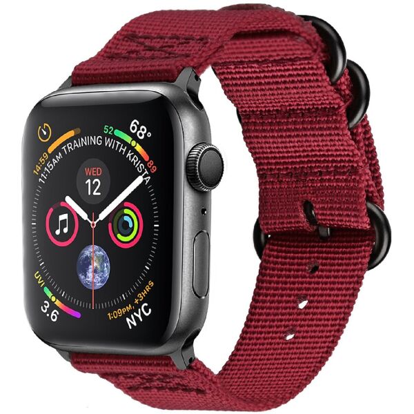 

Нейлоновый ремешок Promate Nylox-42 для Apple Watch 42-44 мм Red (nylox-42.red)