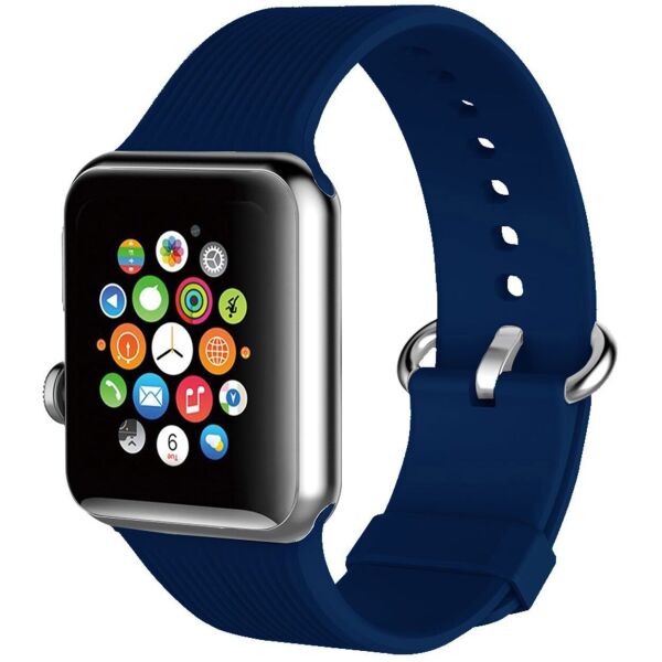 

Силиконовый ремешок Promate Silica-42 для Apple Watch 42-44 мм Blue (silica-42.blue)