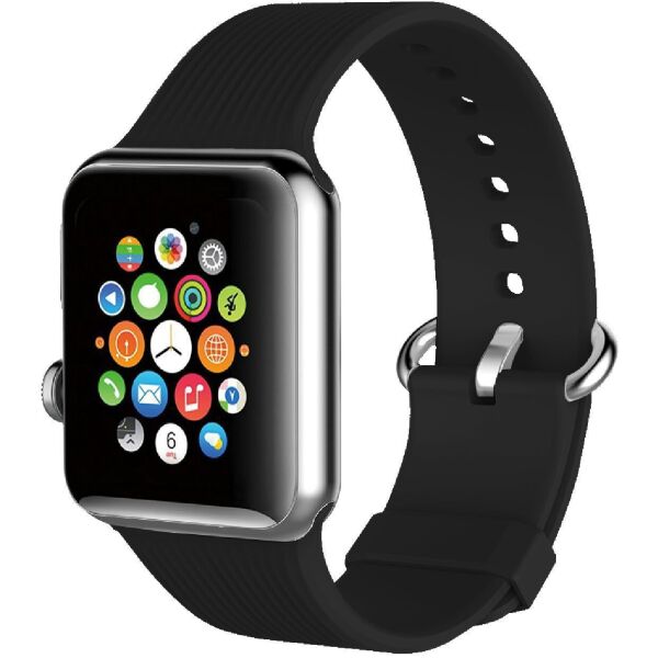 

Силиконовый ремешок Promate Silica-42 для Apple Watch 42-44 мм Black (silica-42.black)