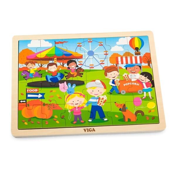 

Дерев'яний пазл Viga Toys Времена года: осінь, 24 ел. (51271)
