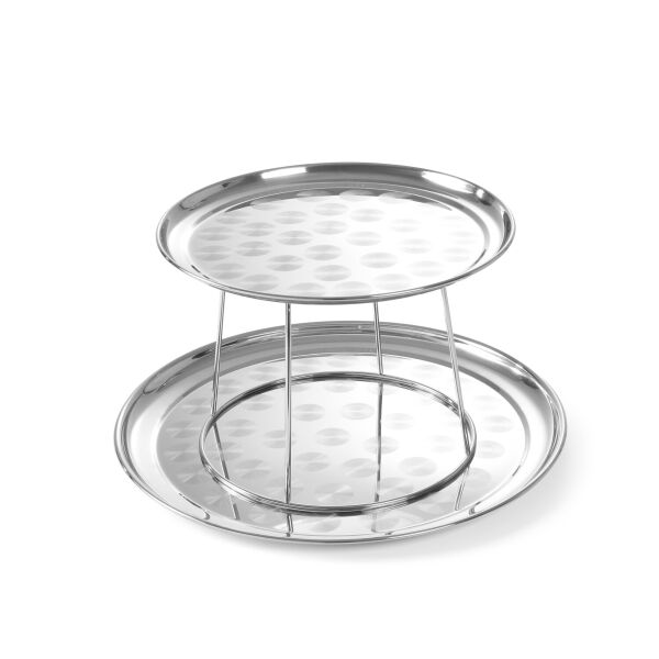 

Этажерка для морепродуктов 2-х ярусная ø400x(h)200 Hendi 480519