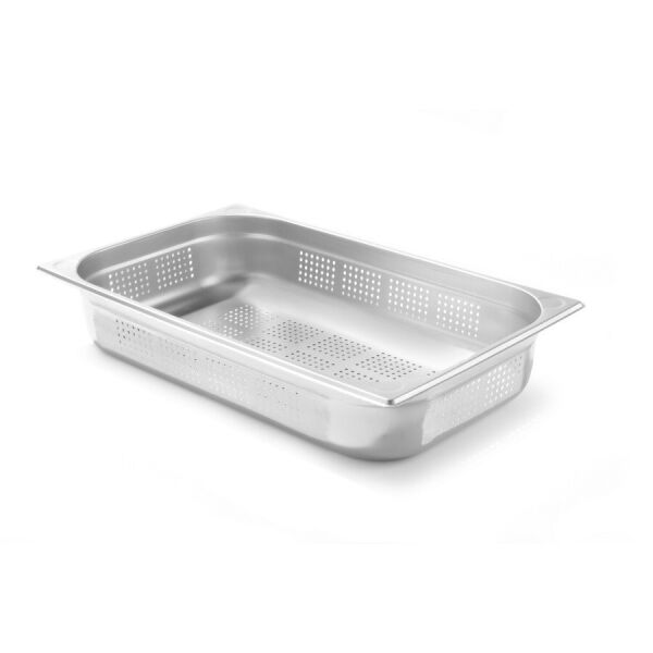 

Гастроёмкость Kitchen Line GN 1/1 (H)100 мм перфорированая Hendi 807132