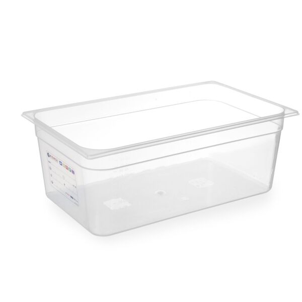 

Гастроемкость HACCP из полипропилена GN 1/1 21 л (H)150 мм Hendi 880067