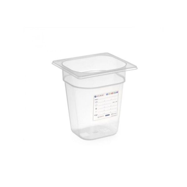 

Гастроемкость HACCP из полипропилена GN 1/6 1 л (H)65 мм Hendi 880487