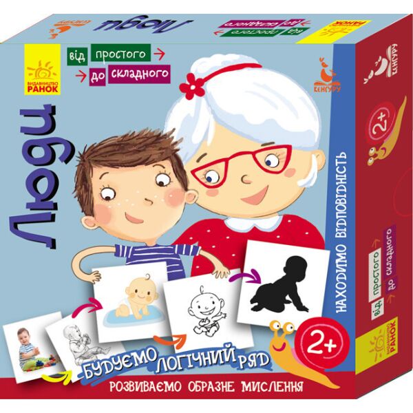 

Карточки. От простого к сложному Люди укр. 976004