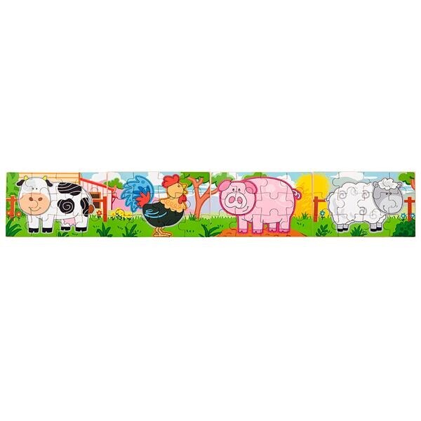 

Набор деревянных пазлов Viga Toys Ферма 4 в 1, 48 эл. (50069)