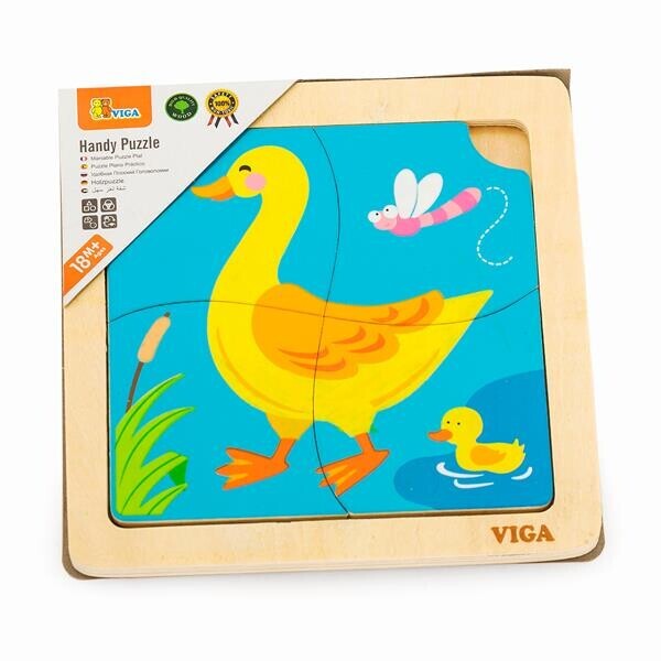

Деревянный мини-пазл Viga Toys Уточки, 4 эл. (51314)