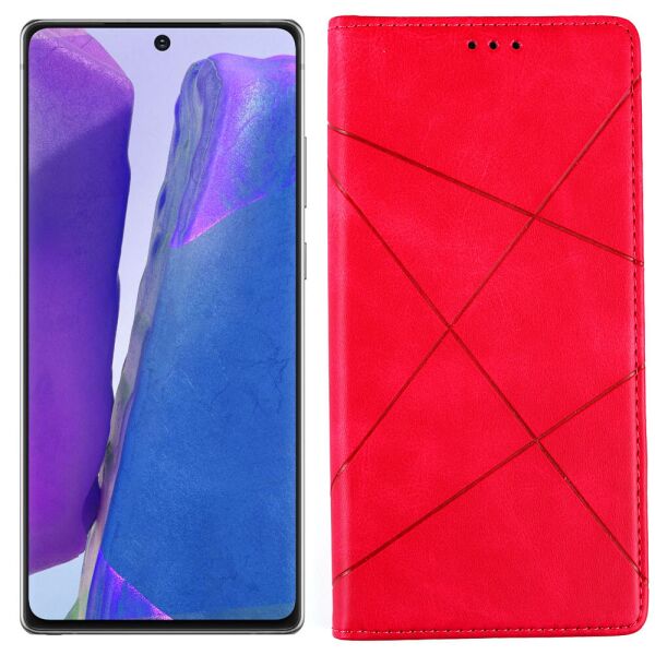 

Чехол-книжка Lines Leather for Samsung N980 Galaxy Note 20 Hot Pink (31001)