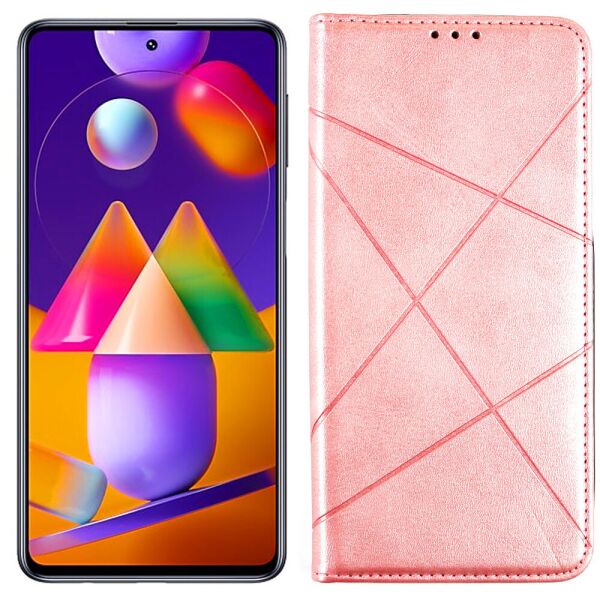 

Чехол-книжка Lines Leather for Samsung M317 Galaxy M31s Pink (31000)