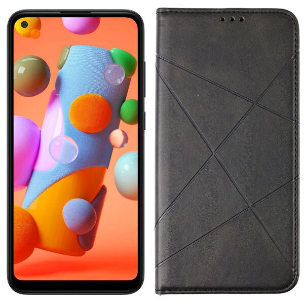 

Чехол-книжка Lines Leather for Samsung A115/M115 Galaxy A11/M11 Black (30987)