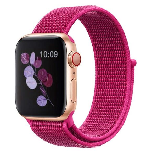 

Ремешок для Apple Watch 38/40mm Nylon Sport Loop Hot Pink (30393)