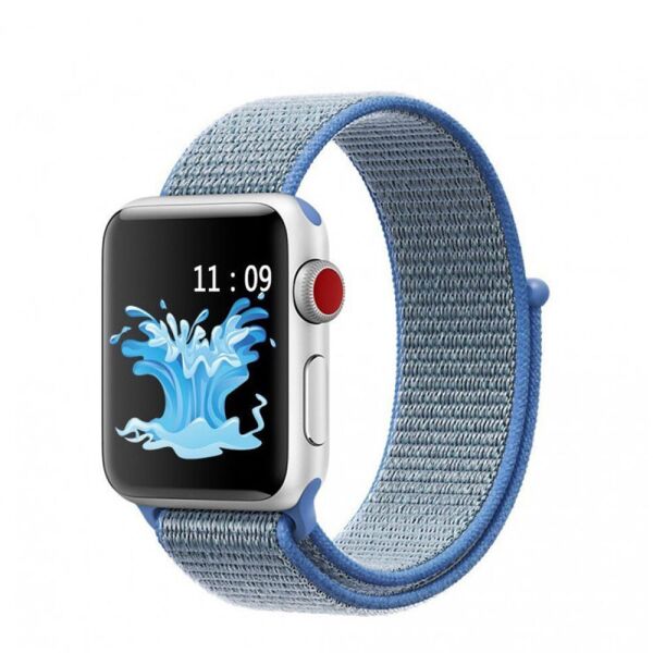 

Ремешок для Apple Watch 38/40mm Nylon Sport Loop Tahoe Blue (30395)
