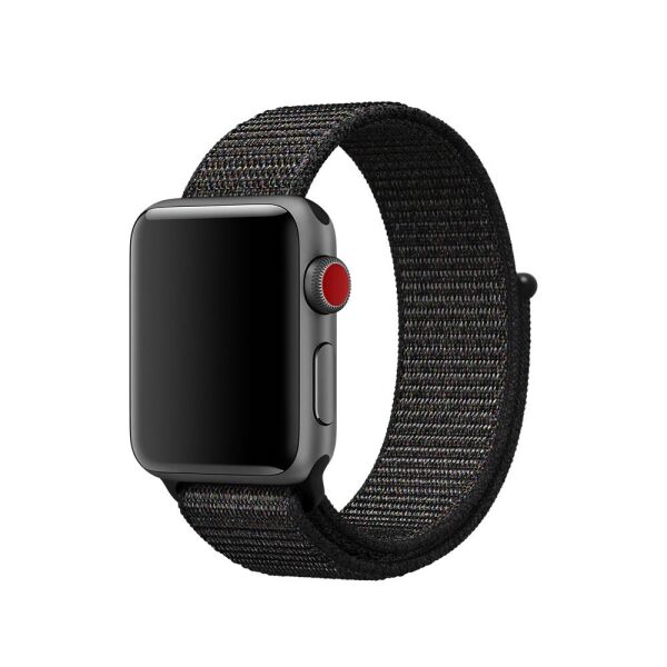 

Ремешок для Apple Watch 42/44mm Nylon Sport Loop Black (30401)