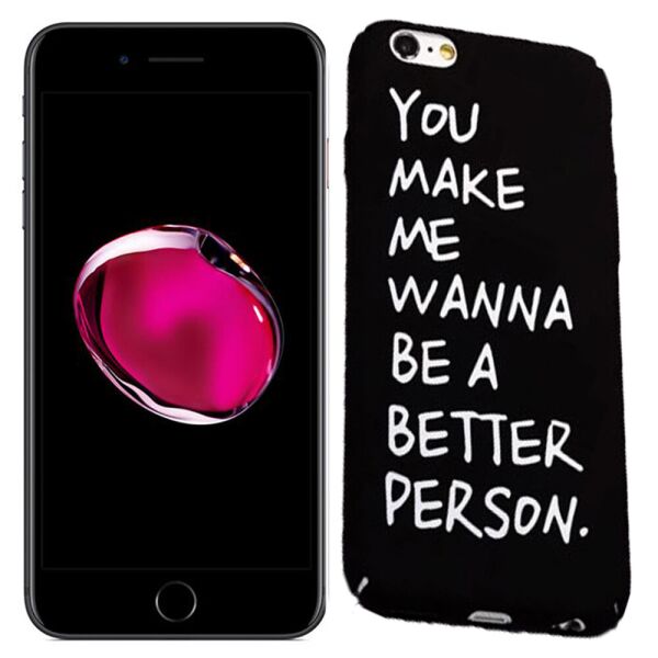

Чехол Matte PC Case You make me wanna be для iPhone 7 Black (16533)