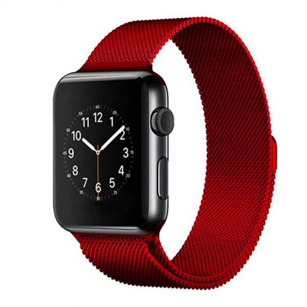 

Ремешок для Apple Watch 42/44mm Steel Milanese Loop Red (26266)