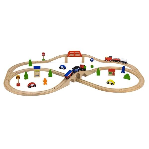 

Деревянная железная дорога Viga Toys 49 эл. (56304)