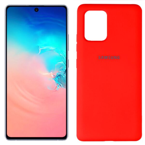 

Чехол силиконовый для Samsung G770 Galaxy S10 lite Красный FULL (30843)