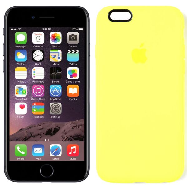 

Чехол силиконовый для iPhone 6/6s Лимонный FULL (30075)