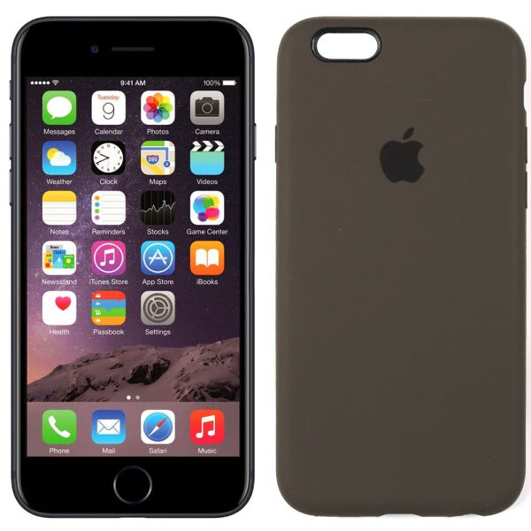 

Чехол силиконовый для iPhone 6/6s Кофейный FULL (30074)