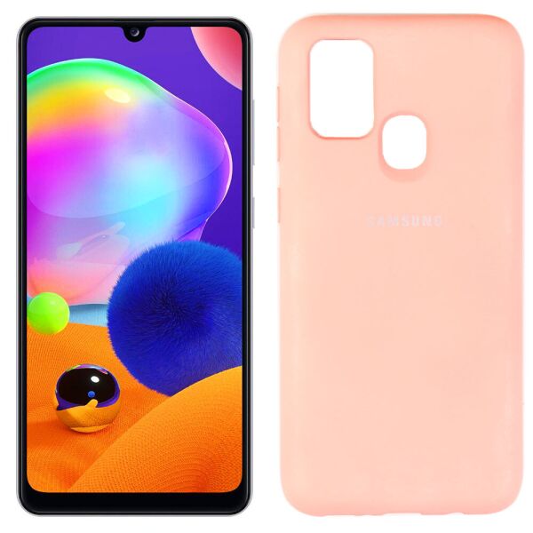 

Чехол силиконовый для Samsung M315 Galaxy M31 Розовый FULL (30840)