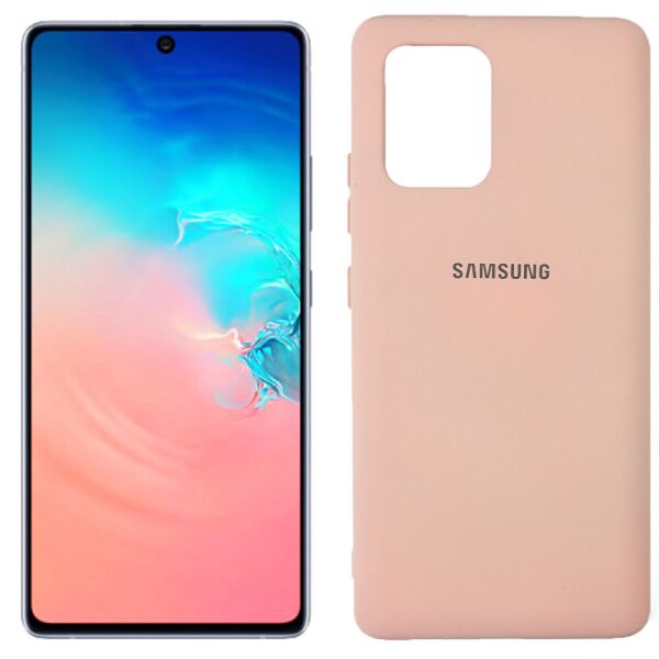 

Чехол Original Soft Case Samsung G770 Galaxy S10 lite Бежевый FULL (31312)