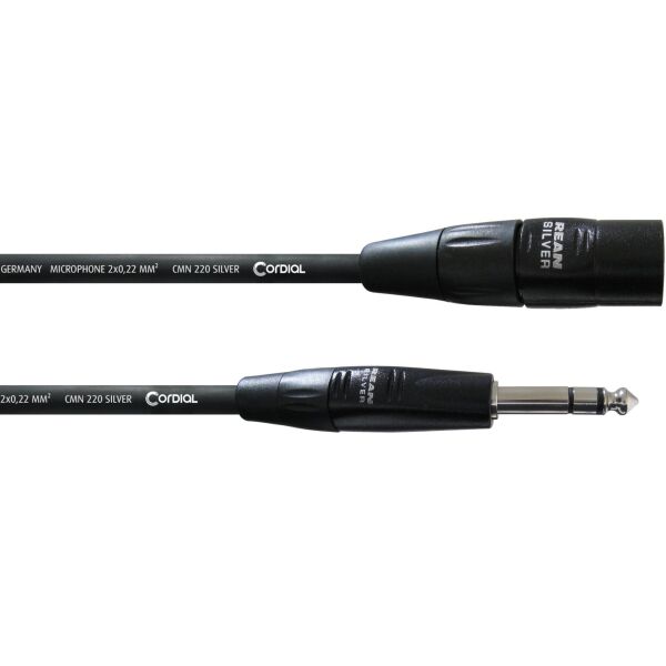 

Балансный аудио кабель Jack 6.3 — XLR Male 1.5м Cordial CIM 1,5 MV