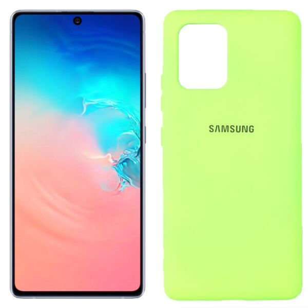 

Чехол Original Soft Case Samsung G770 Galaxy S10 lite Салатовый FULL (31313)