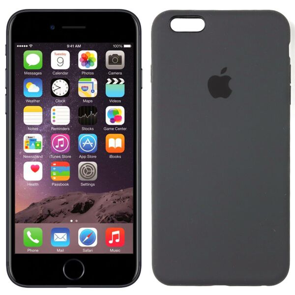 

Чехол силиконовый для iPhone 6/6s Plus Темно Серый FULL (30070)