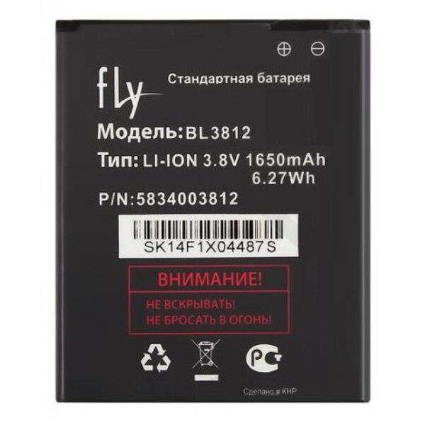 

Аккумулятор для Fly BL3812 (IQ4416) (5567)
