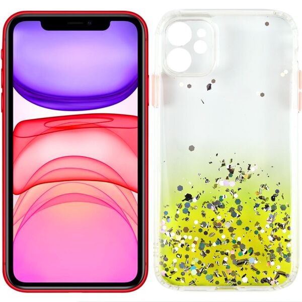 

Чехол Frame&Gliter для iPhone 11 Yellow (30820)