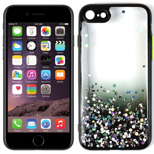 

Чехол Frame&Gliter для iPhone 7/8/SE Black (30832)
