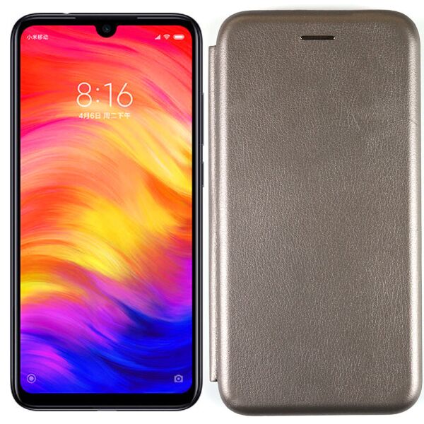 

Чехол книжка U-Like Best для Xiaomi Redmi 7 Grey (30883)