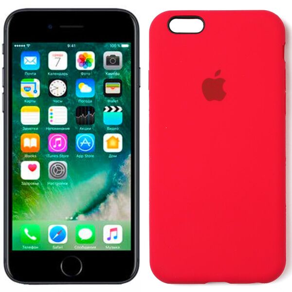 

Чехол силиконовый для iPhone 6/6s Темно Вишневый FULL (30219)