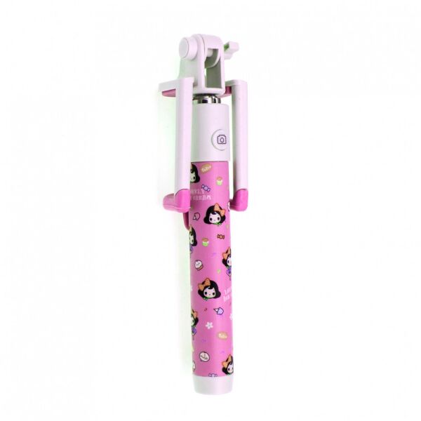 

Держатель выдвижной для selfie Cartoon Pink + кнопка через 3,5" (24542)