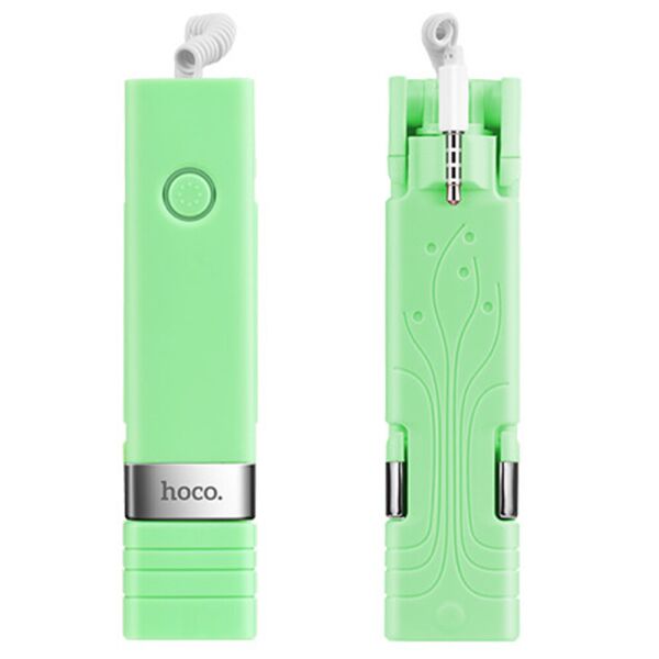 

Держатель выдвижной для selfie Hoco K3 Beauty Green + кнопка через 3,5" (24654)