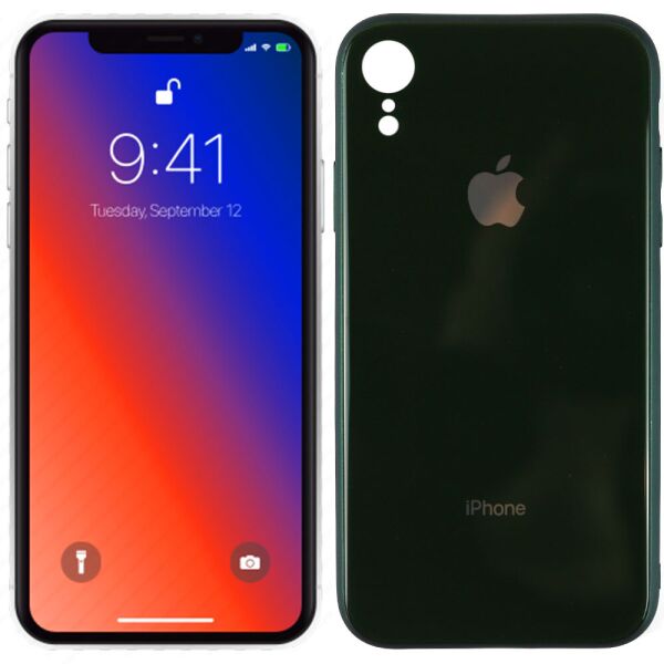 

Чехол U-Like Glossy Logo для iPhone Xr Dark Green (30858)
