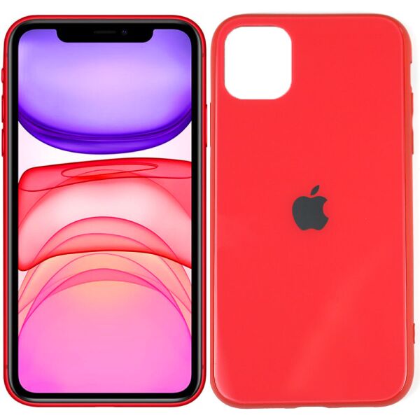 

Чехол U-Like Glossy Logo для iPhone 11 Red Orchid (30848)